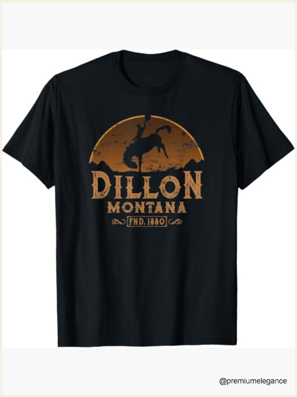 Distressed Western Rodeo Cowboy T-Shirt V-Neck